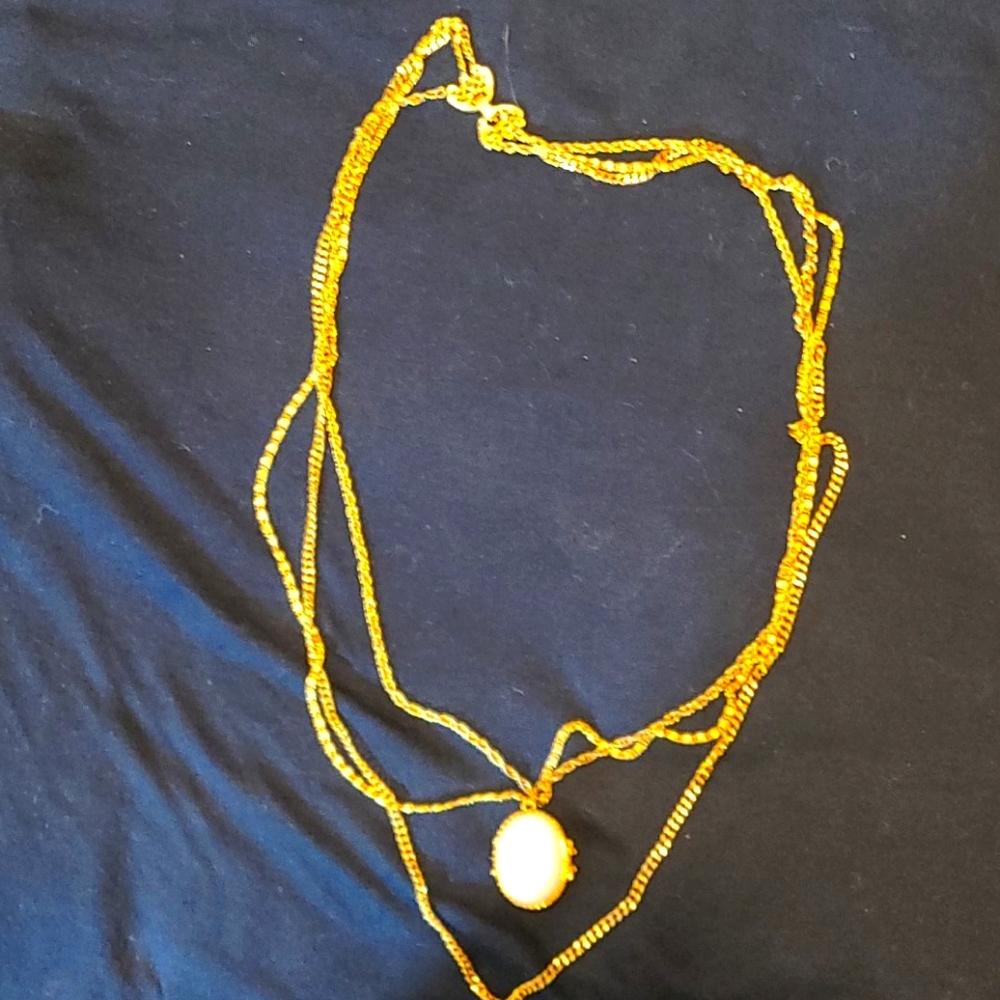 Vintage Goldette necklace and pendant